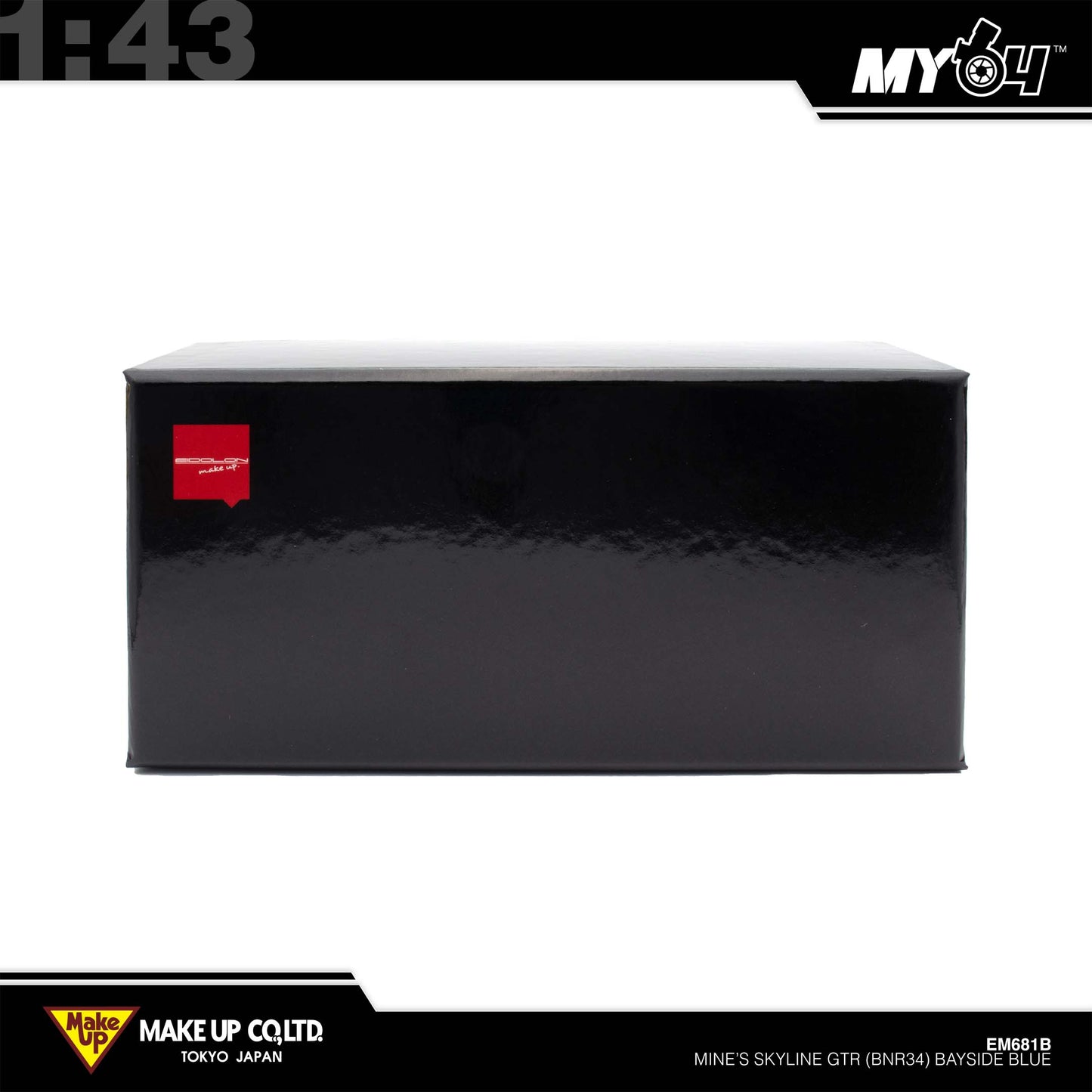 [Make Up] 1:43 Edilion BUILT BY LEGENDS Mine's Skyline GT-R(BNR34) - Bayside Blue