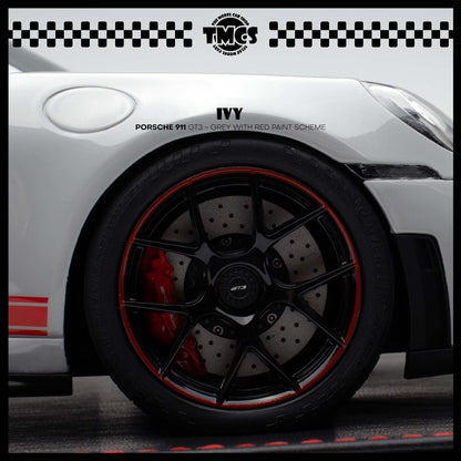 [IVY] 1:18 Porsche 911 GT3 - Grey With Red Paint Scheme