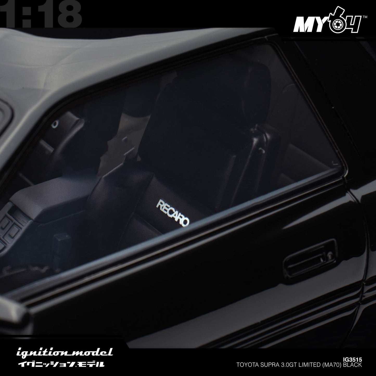 [Ignition Model] Toyota Supra 3.0GT Limited (MA70) - Black