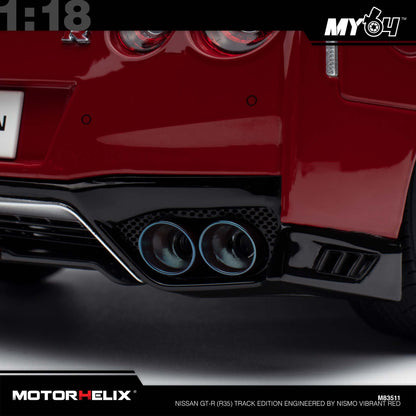 [Motorhelix] Nissan GT-R (R35) Track Edition Engineered By NISMO - Vibrant Red