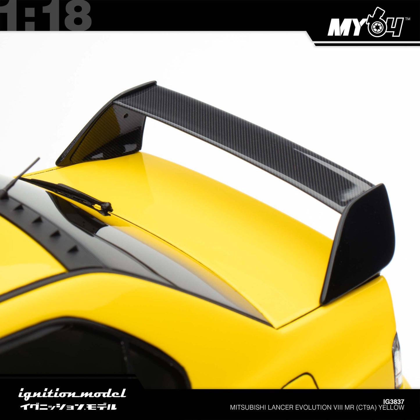 [Ignition Model] 1:18 Mitsubishi Lancer Evolution VIII MR (CT9A) - Yellow