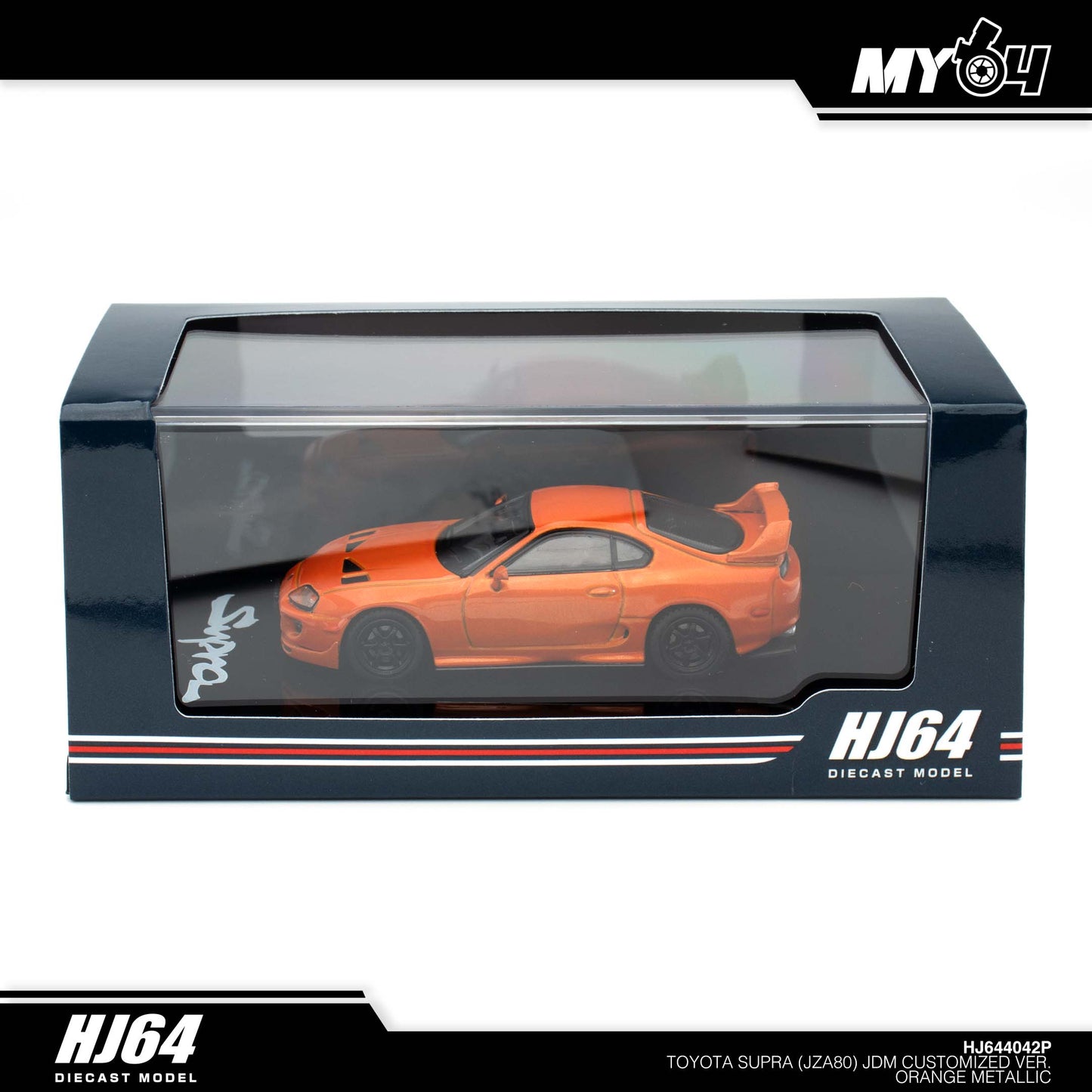 [Hobby Japan] Toyota SUPRA (JZA80) JDM CUSTOMIZED VERSION - Orange Metallic (Customized Colour)