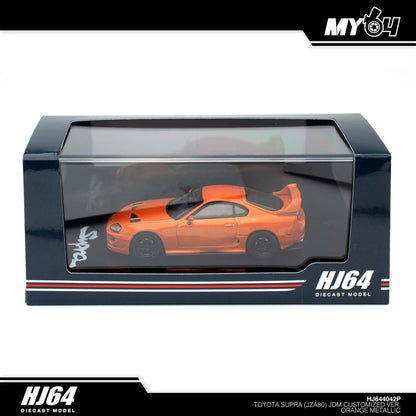 [Hobby Japan] Toyota SUPRA (JZA80) JDM CUSTOMIZED VERSION - Orange Metallic (Customized Colour)