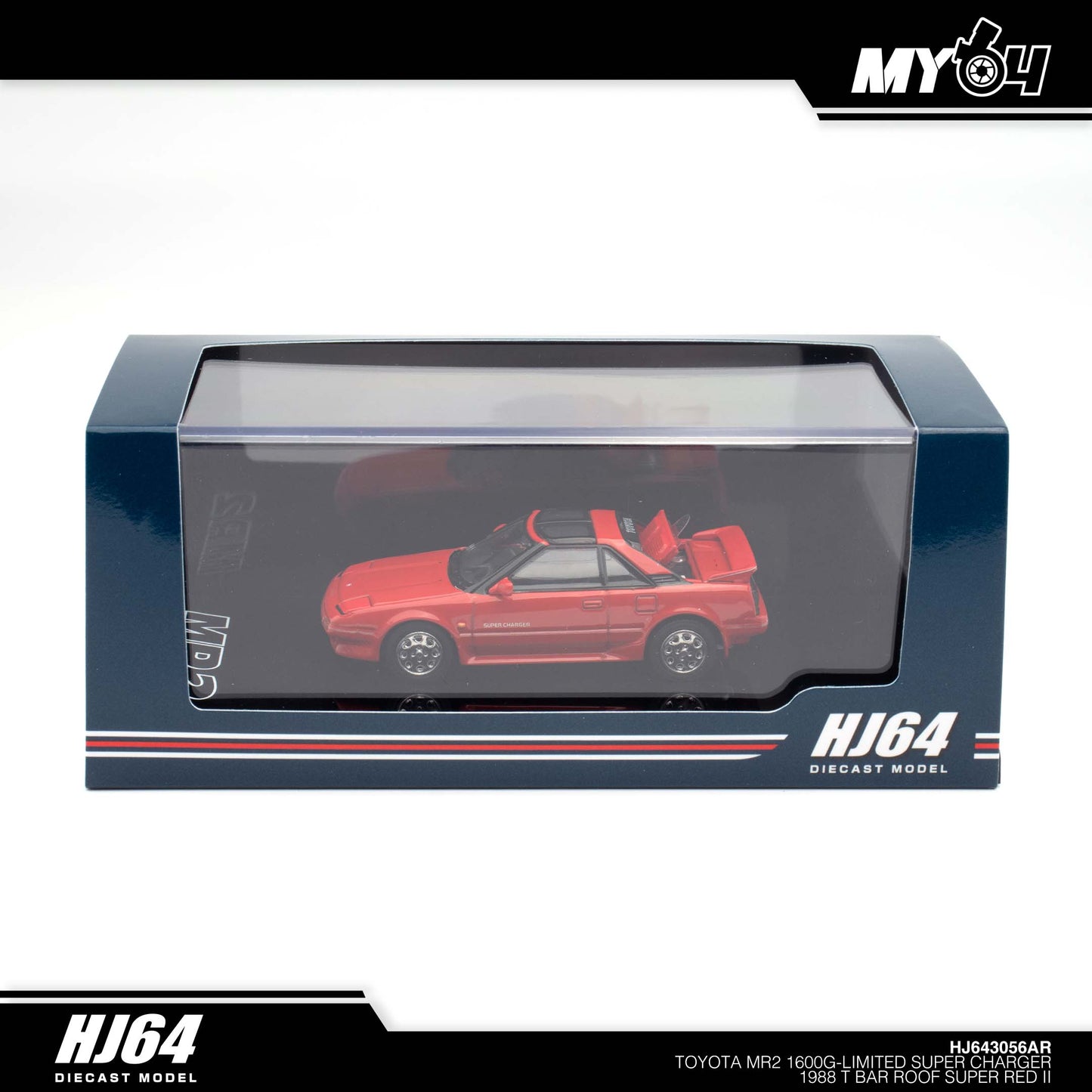 [Hobby Japan] Toyota MR2 1600G-LIMITED SUPER CHARGER 1988 T BAR ROOF - Super Red II