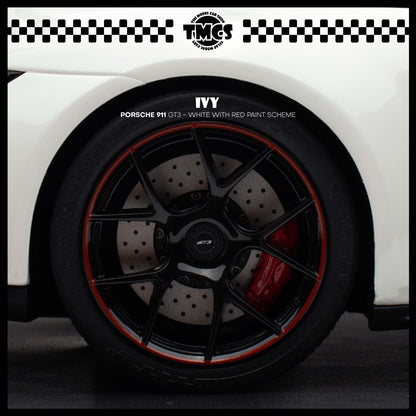 [IVY] 1:18 Porsche 911 GT3 - White With Red Paint Scheme
