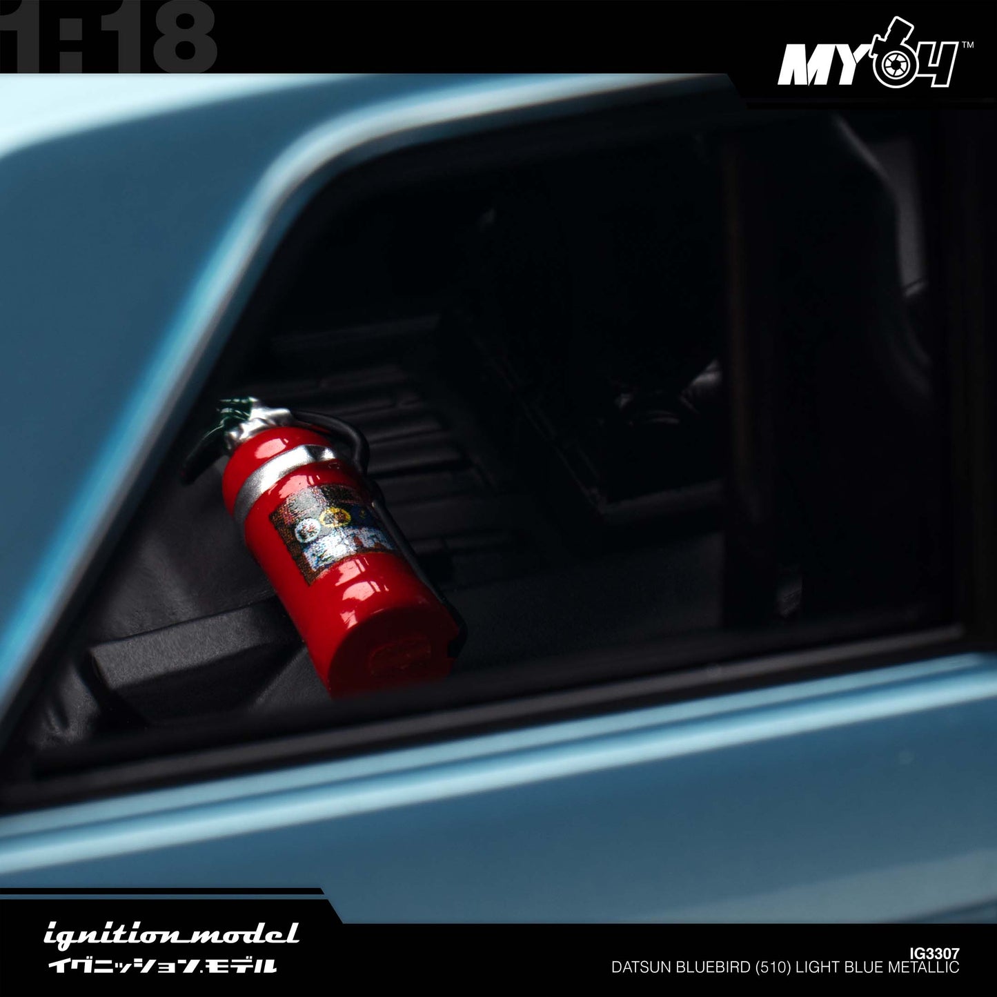 [Ignition Model] Datsun Bluebird (510) - Light Blue Metallic