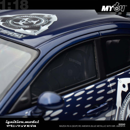 [Ignition Model] Mazda RX-8 (SE3P) RE Amemiya  - Blue Metallic With Mr. Amemiya