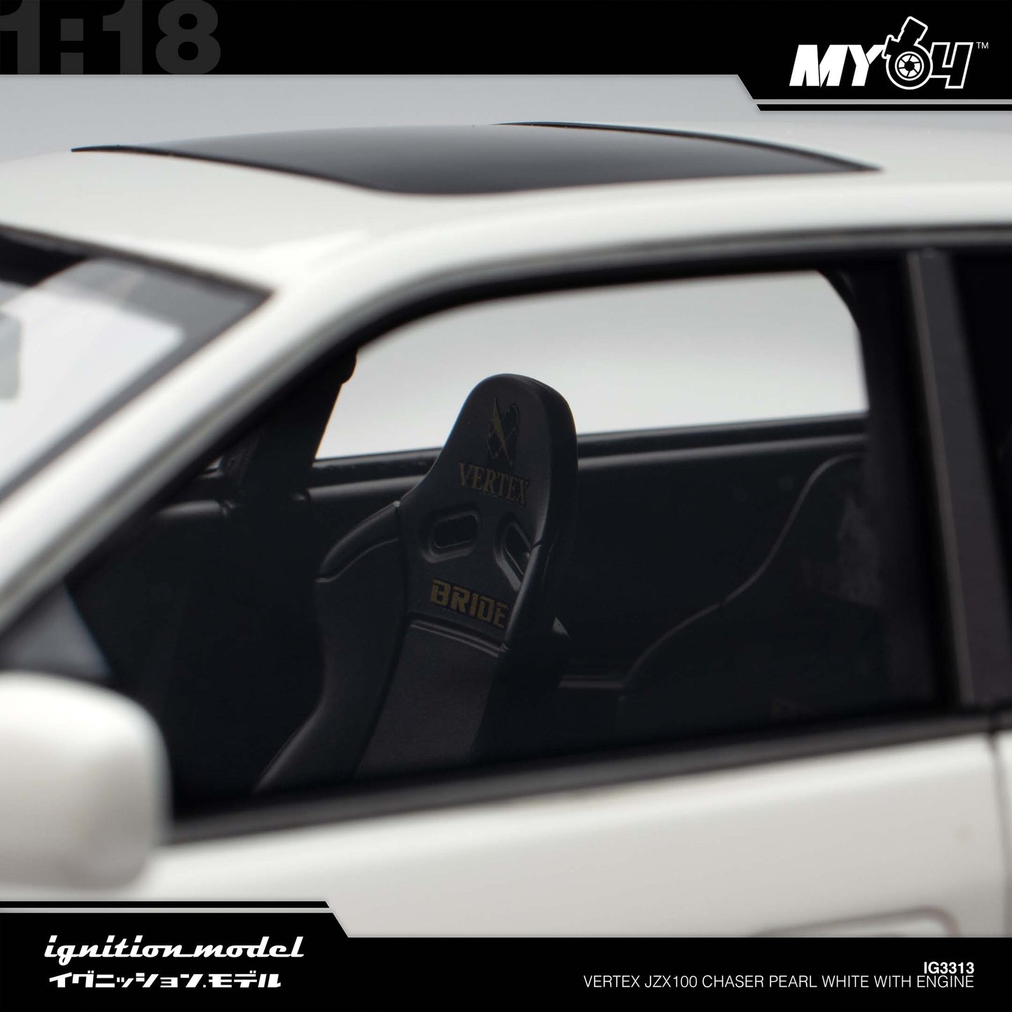 [Ignition Model] Vertex JZX100 Chaser - Pearl White With Engine