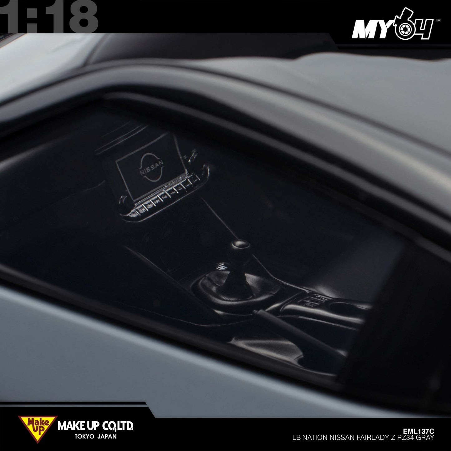 [Make Up] 1:18 Edilion LB★Nation Nissan Fairlady Z RZ34 - Gray