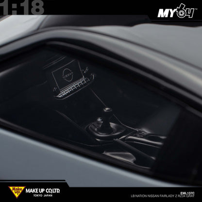 [Make Up] 1:18 Edilion LB★Nation Nissan Fairlady Z RZ34 - Gray