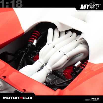 [Motorhelix] 1:18 Nilu TL Suzuka - White/Red #27
