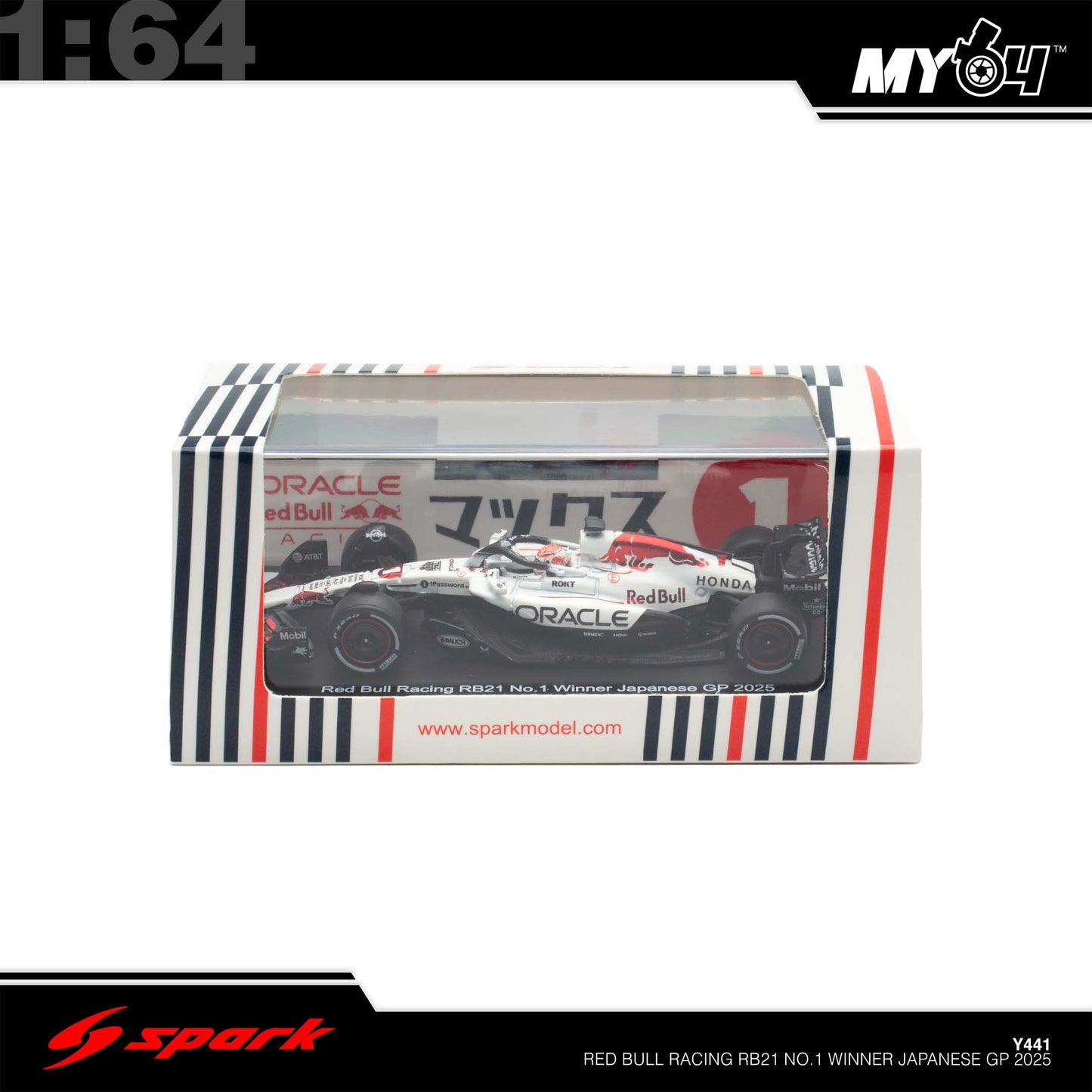 [Sparky] 1:64 Red Bull Racing RB21 No.1 Oracle Red Bull Racing- Winner Japanese GP 2025- Max Verstappen