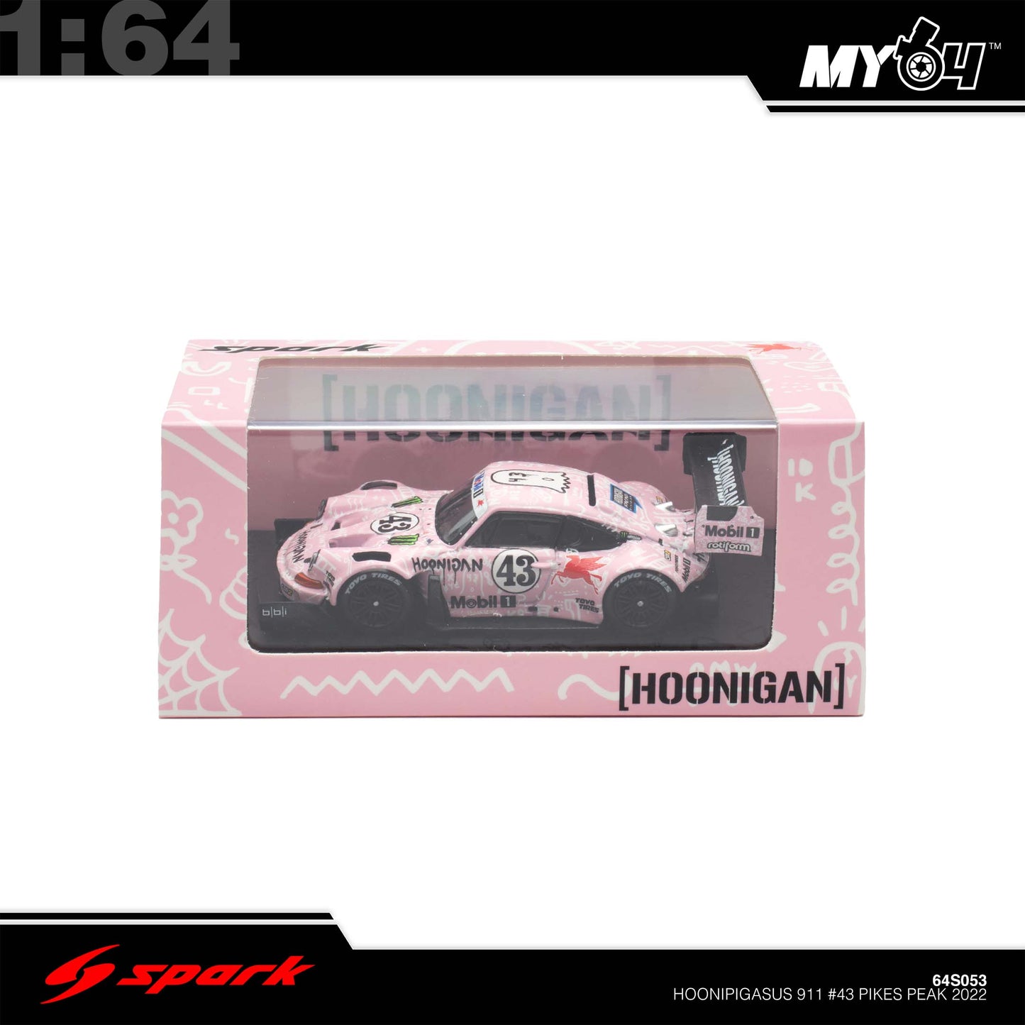 [Sparky] 1:64 Hoonipigasus 911 No.43 Pikes Peak 2022 Ken Block