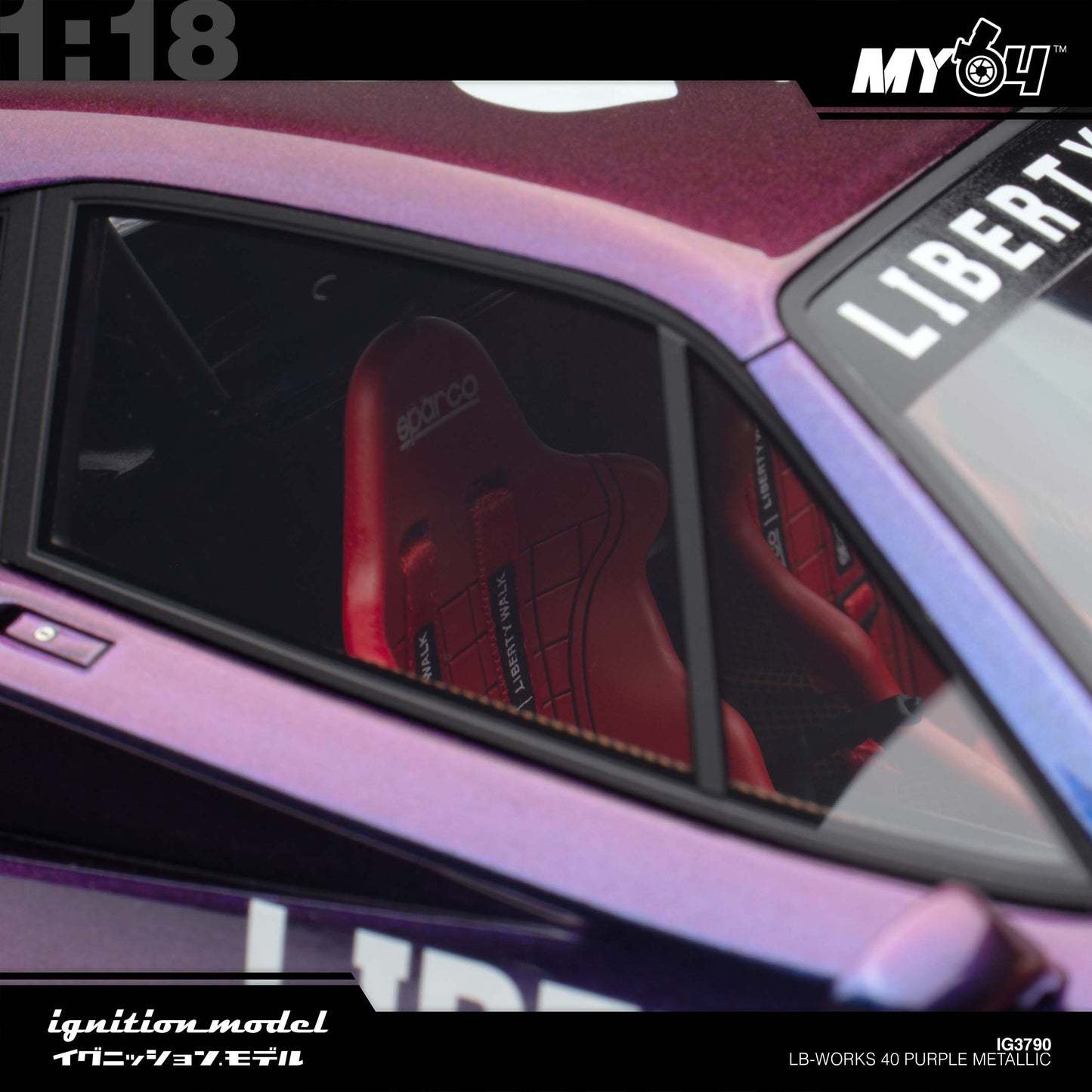 [Ignition Model] 1:18 LB-WORKS 40 - Purple Metallic