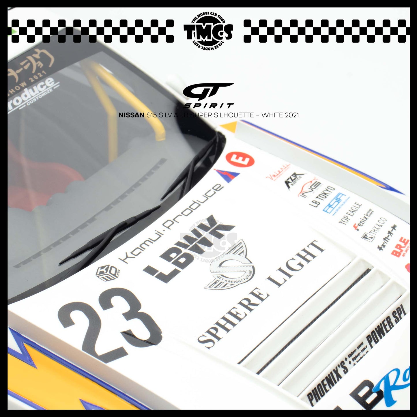 [GT Spirit] 1:18 Nissan S15 Silvia LB Super Silhouette - White 2021