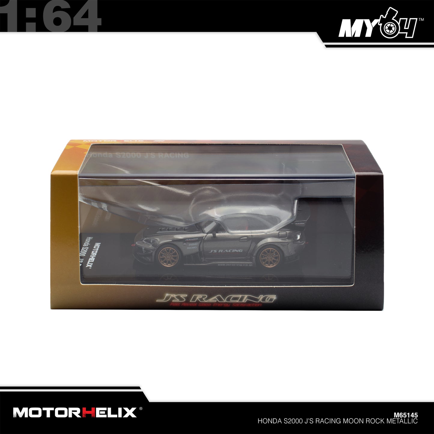 [Motorhelix] 1:64 Honda S2000 J'S Racing - Moon Rock Metallic
