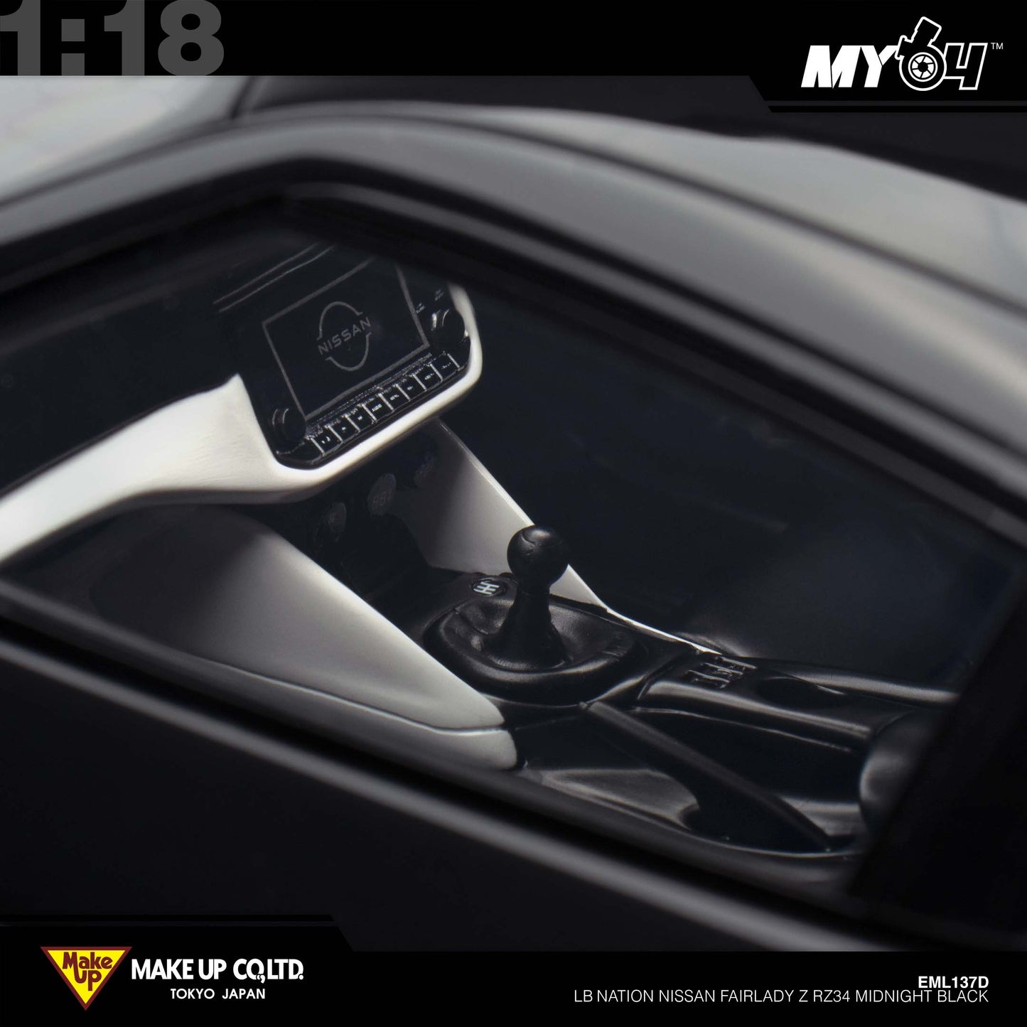 [Make Up] 1:18 Edilion LB★Nation Nissan Fairlady Z RZ34 - Midnight Black