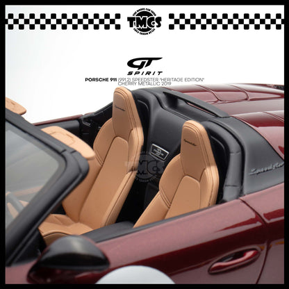 [GT Spirit] 1:18 Porsche 911 (991.2) Speedster "Heritage Edition" - Cherry Metallic 2019