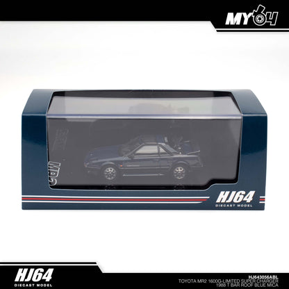 [Hobby Japan] Toyota MR2 1600G-LIMITED SUPER CHARGER 1988 T BAR ROOF - Blue Mica