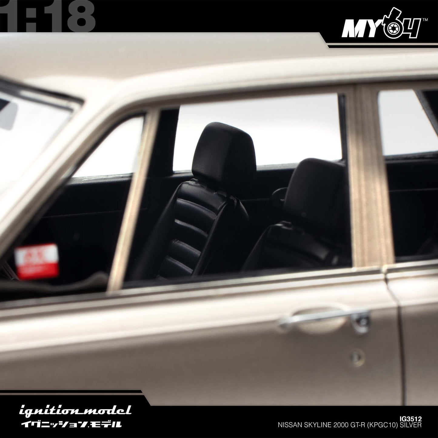 [Ignition Model] Nissan Skyline 2000 GT-R (PGC10) - Silver