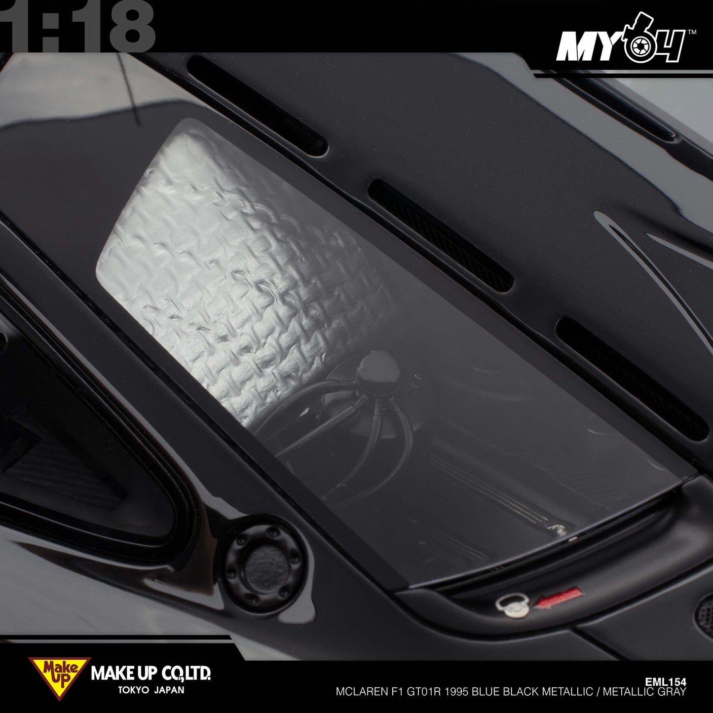[Make Up] 1:18 Edilion Mclaren F1 GT01R 1995 - Blue Black Metallic / Metallic Gray
