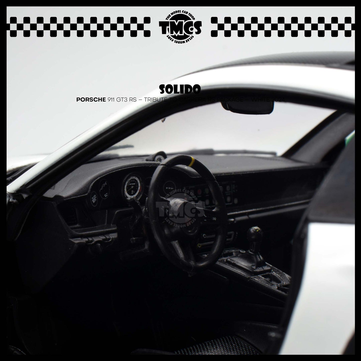 [Solido] 1:18 Porsche 911 GT3 RS – Tribute to Carrera RS Package – White 2024