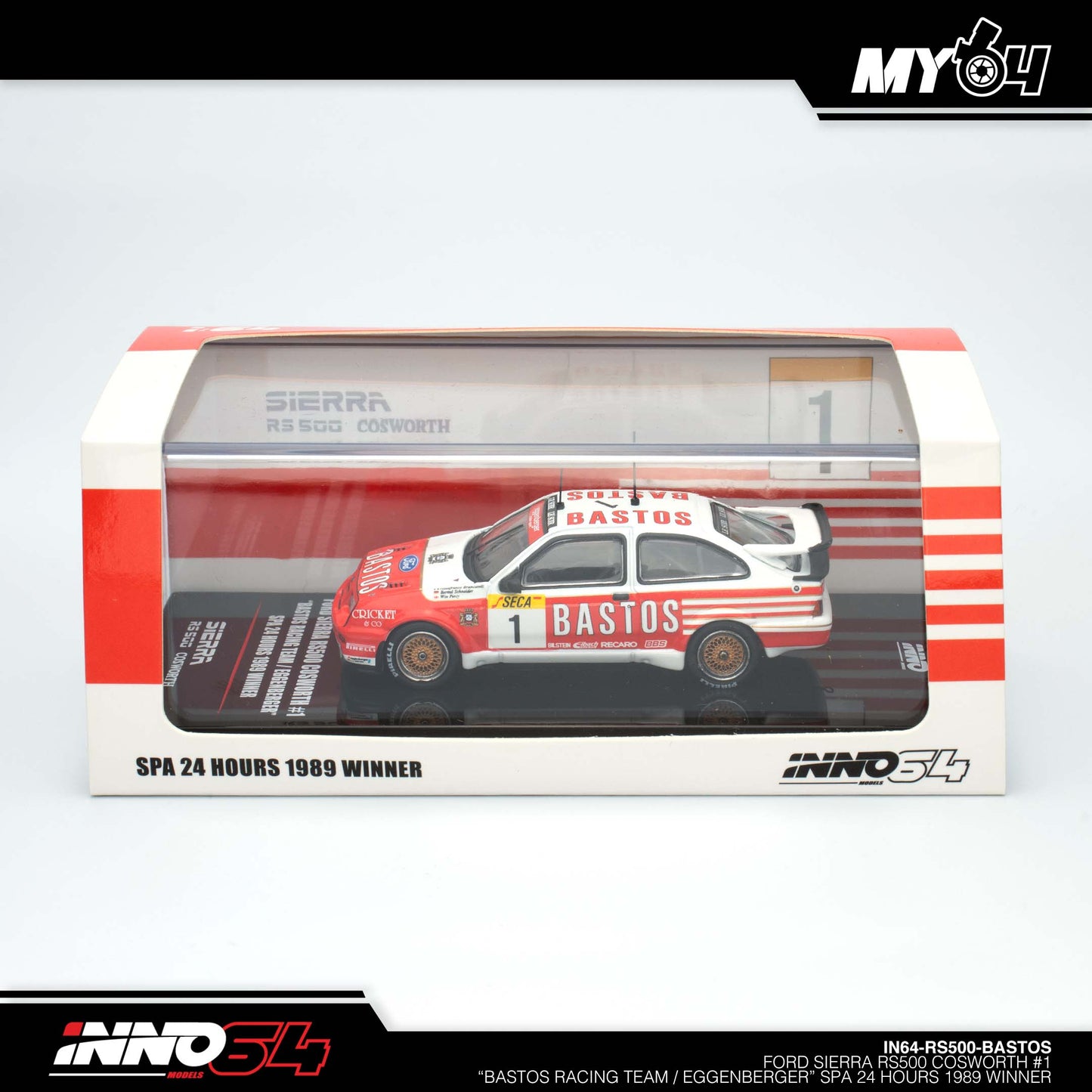 [INNO64] Ford Sierra RS500 Cosworth #1 "BASTOS" SPA 24 HOURS 1989 Winner