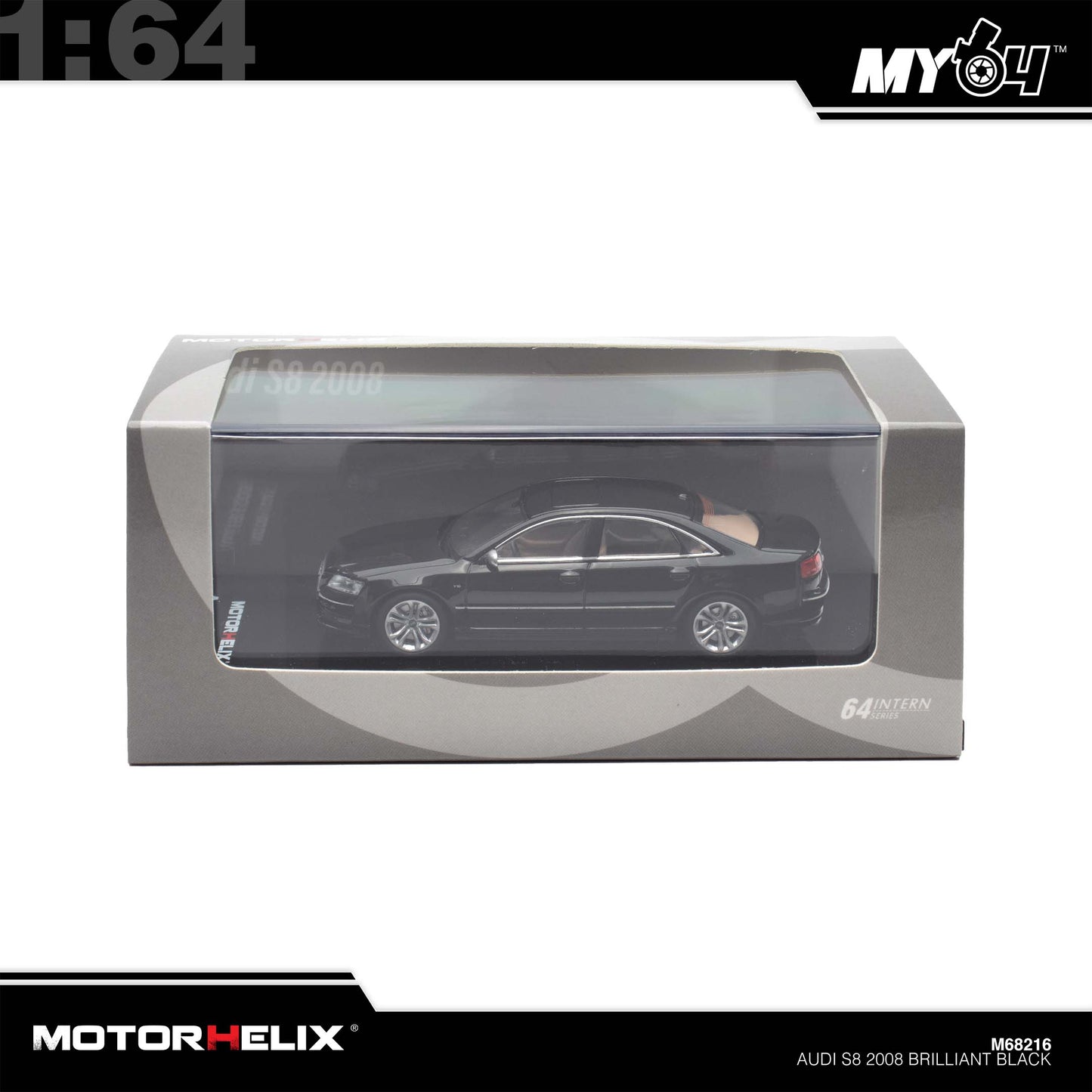 [Motorhelix] 1:64 Audi S8 2008 - Brilliant Black