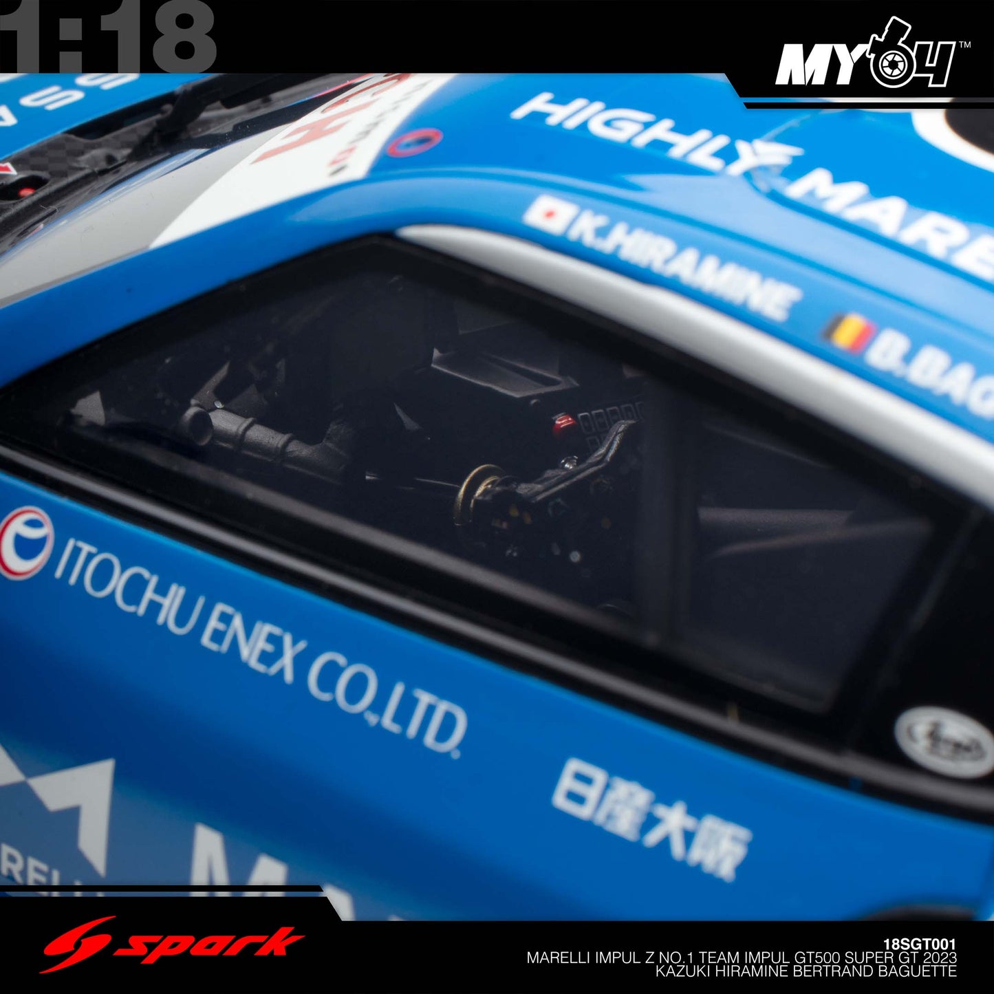 [Sparky] MARELLI IMPUL Z No.1 TEAM IMPUL GT500 SUPER GT 2023 Kazuki Hiramine - Bertrand Baguette