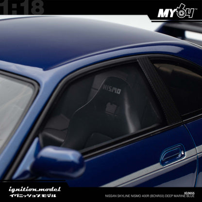 [Ignition Model] Nissan Skyline NISMO 400R (BCNR33) - Deep Marine Blue