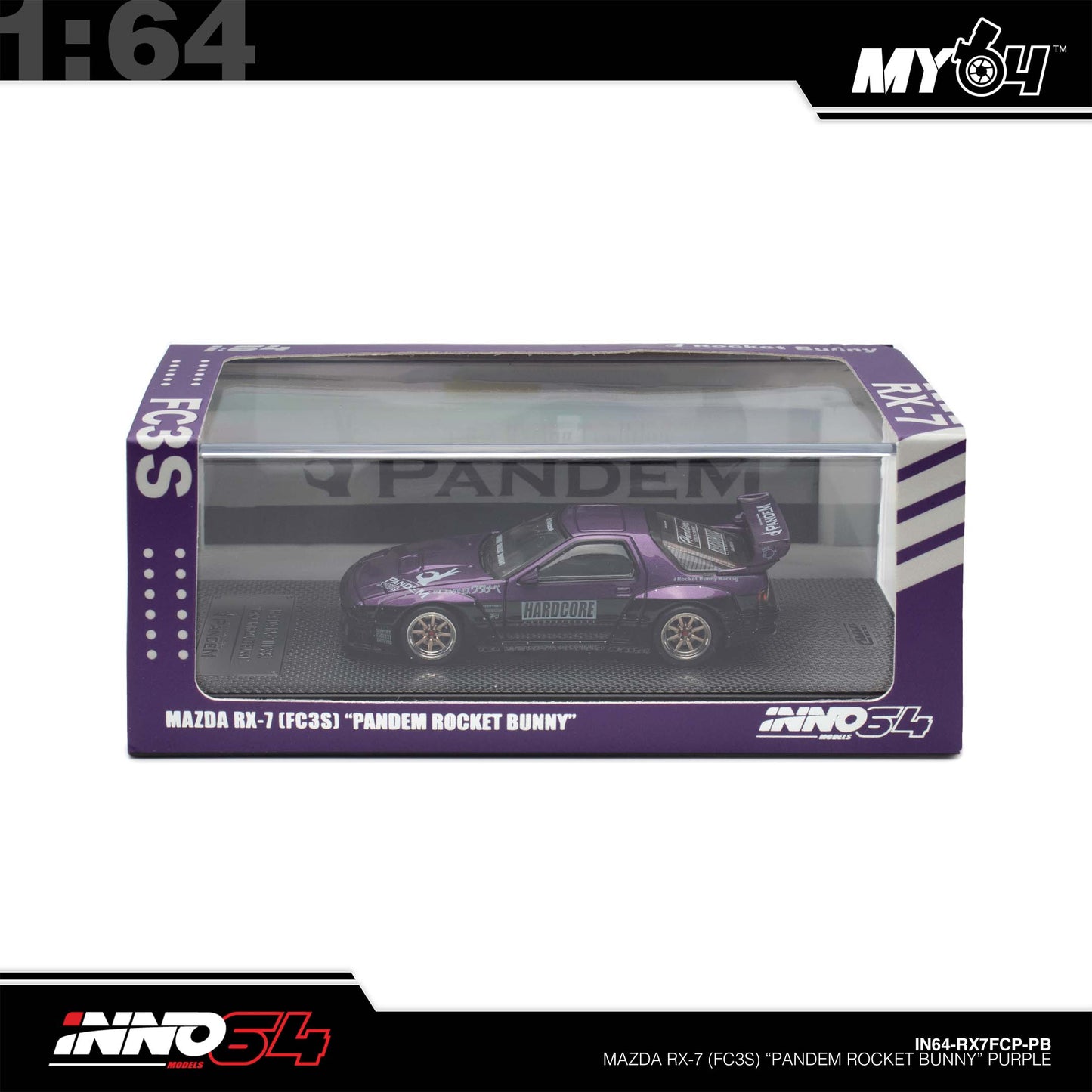 [INNO64] Mazda RX7 (FC3S) "Pandem Rocket Bunny" - Purple