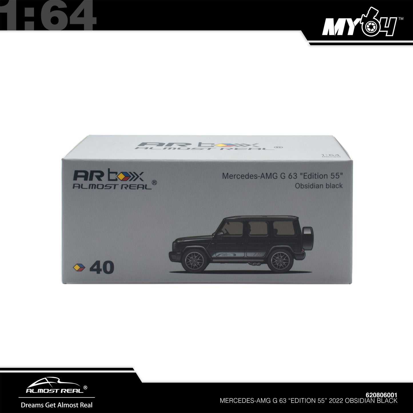 [ARBox] 1:64 Mercedes-AMG G 63 "Edition 55"-2022 - Obsidian Black