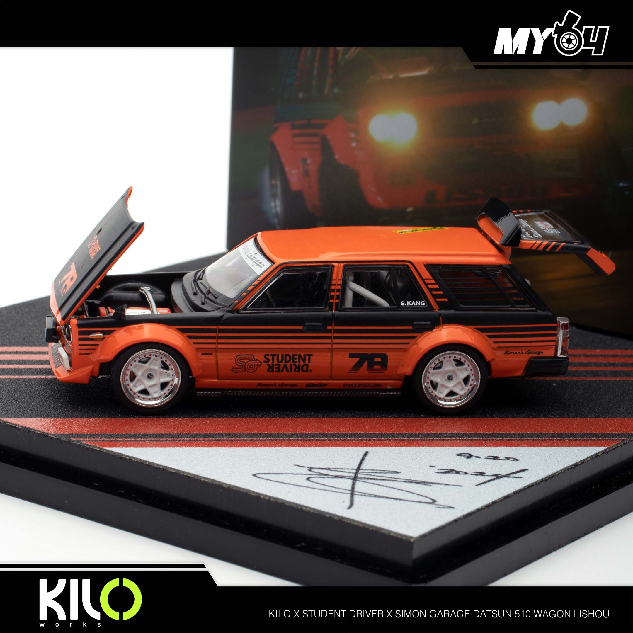 Kilo Works] Kilo x Student Driver x Simon Garage - Datsun 510