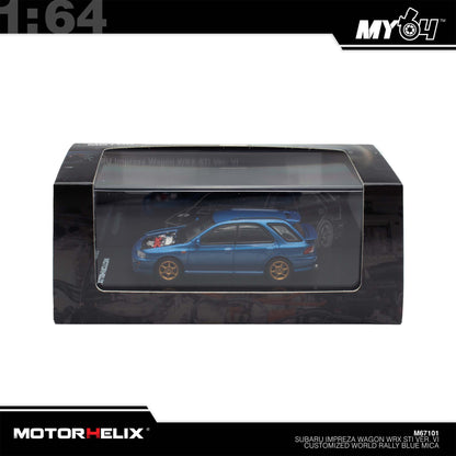 [Motorhelix] 1:64 Subaru lmpreza Wagon WRX STi Version VI - Customized World Rally Blue Mica