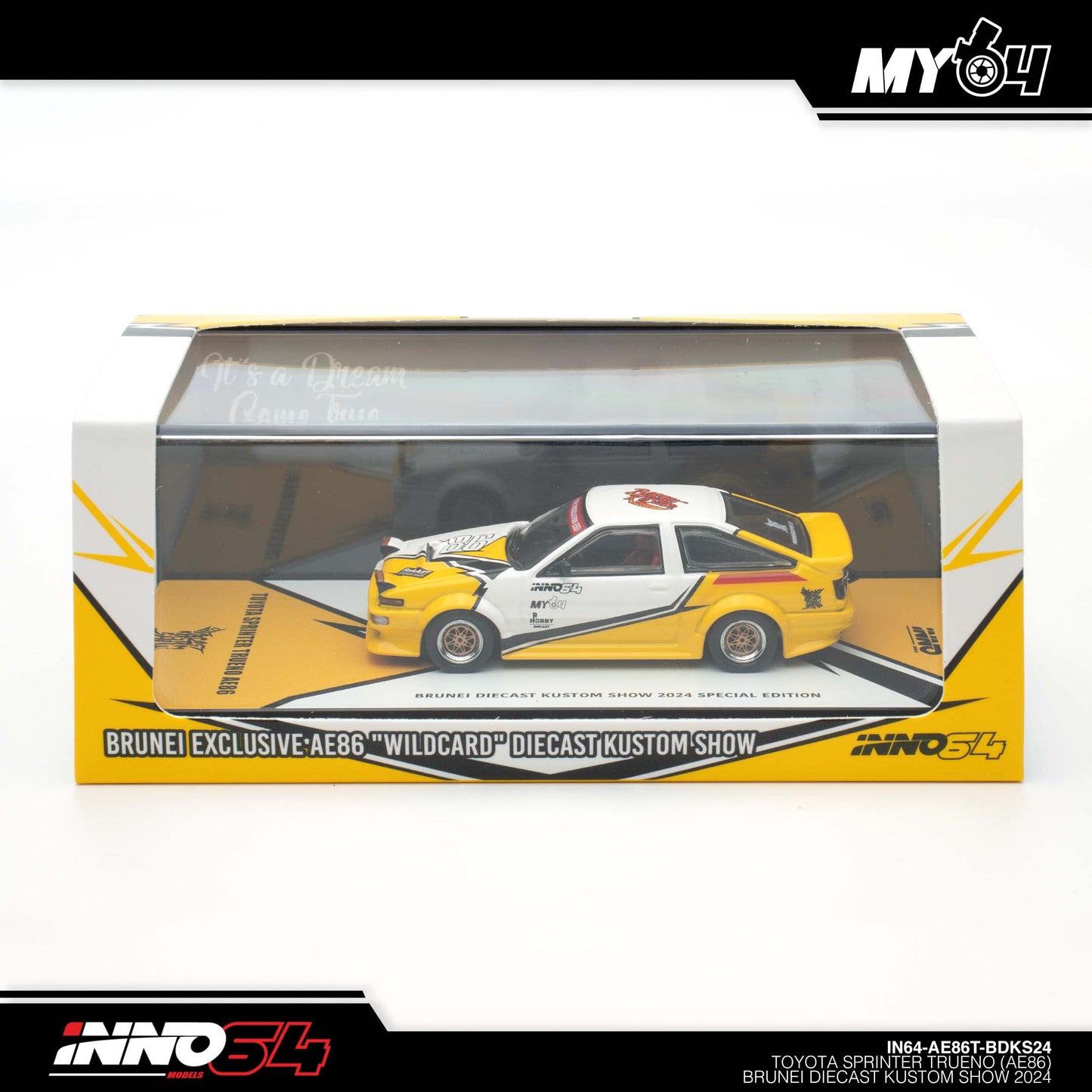 [INNO64] Toyota Sprinter Trueno AE86 Brunei Diecast Kustom Show 2024