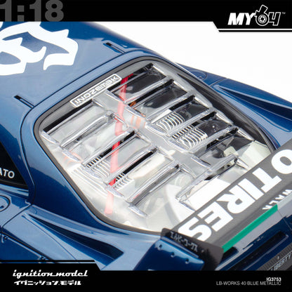 [Ignition Model] 1:18 LB-WORKS 40 - Blue Metallic