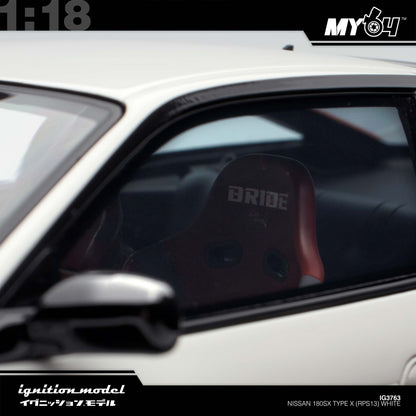 [Ignition Model 1:18 Nissan 180SX Type X (RPS13) - White