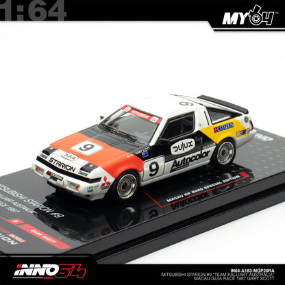 [INNO64] 1:64 Mitsubishi Starion #9 "Team Ralliart Australia" Macau Guia Race 1987 Gary Scott