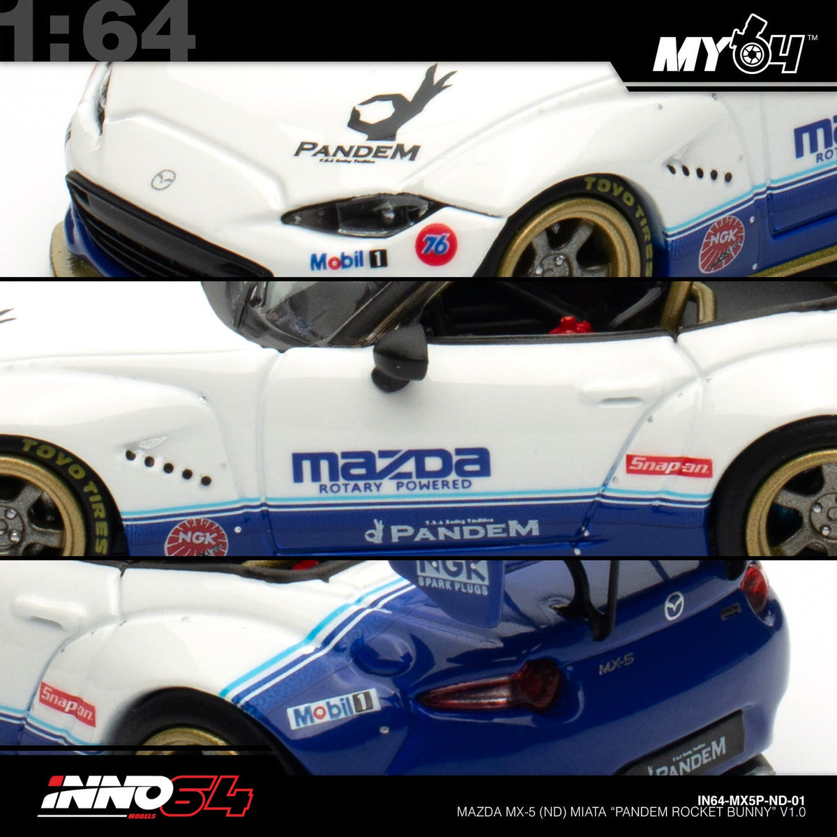 [INNO64] 1:64 Mazda MX-5 (ND) Miata "Pandem Rocket Bunny" V1.0