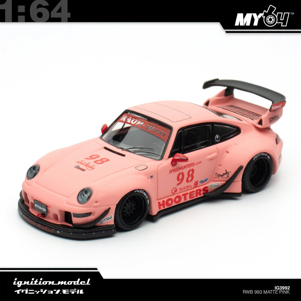 [Ignition Model] 1:64 Porsche RWB 993 - Matte Pink