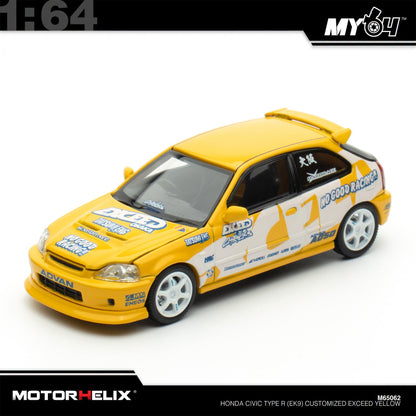 [Motorhelix] 1:64 Honda Civic Type R EK9 - Yellow