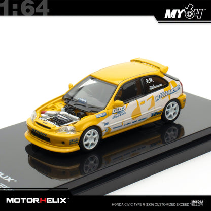 [Motorhelix] 1:64 Honda Civic Type R EK9 - Yellow