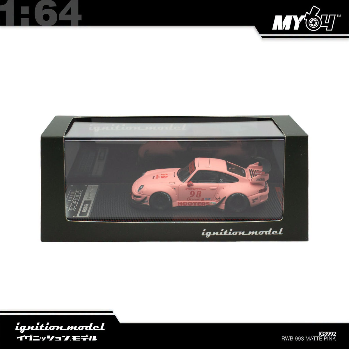 [Ignition Model] 1:64 Porsche RWB 993 - Matte Pink