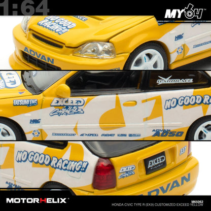 [Motorhelix] 1:64 Honda Civic Type R EK9 - Yellow