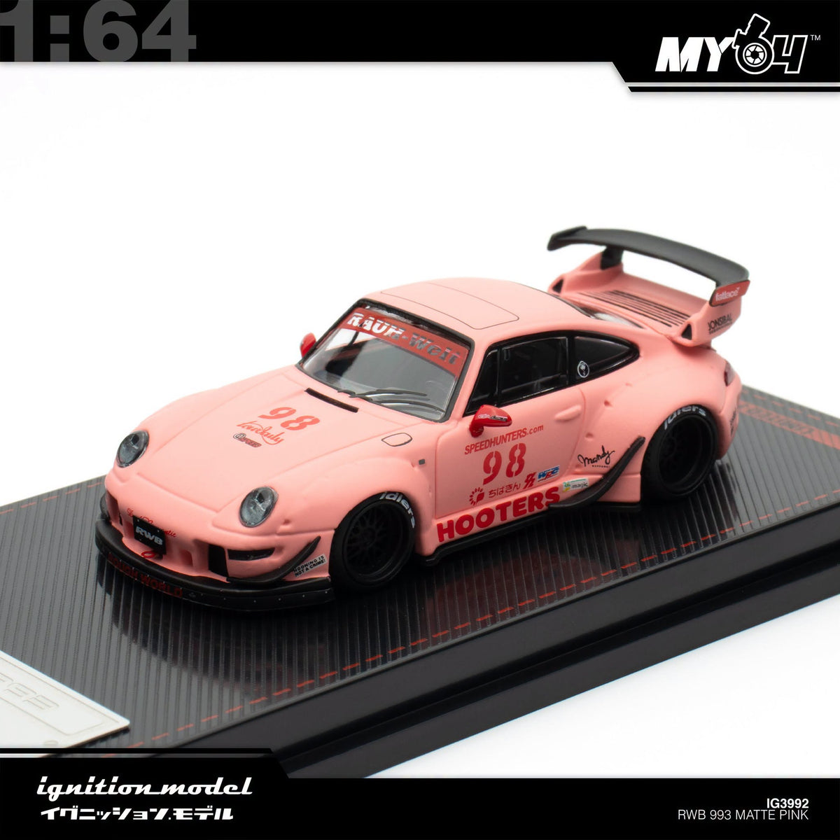 [Ignition Model] 1:64 Porsche RWB 993 - Matte Pink