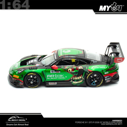 [ARBox] 1:64 Porsche 911 GT3 R 2026 GT World Challenge Asia Mandalika #911