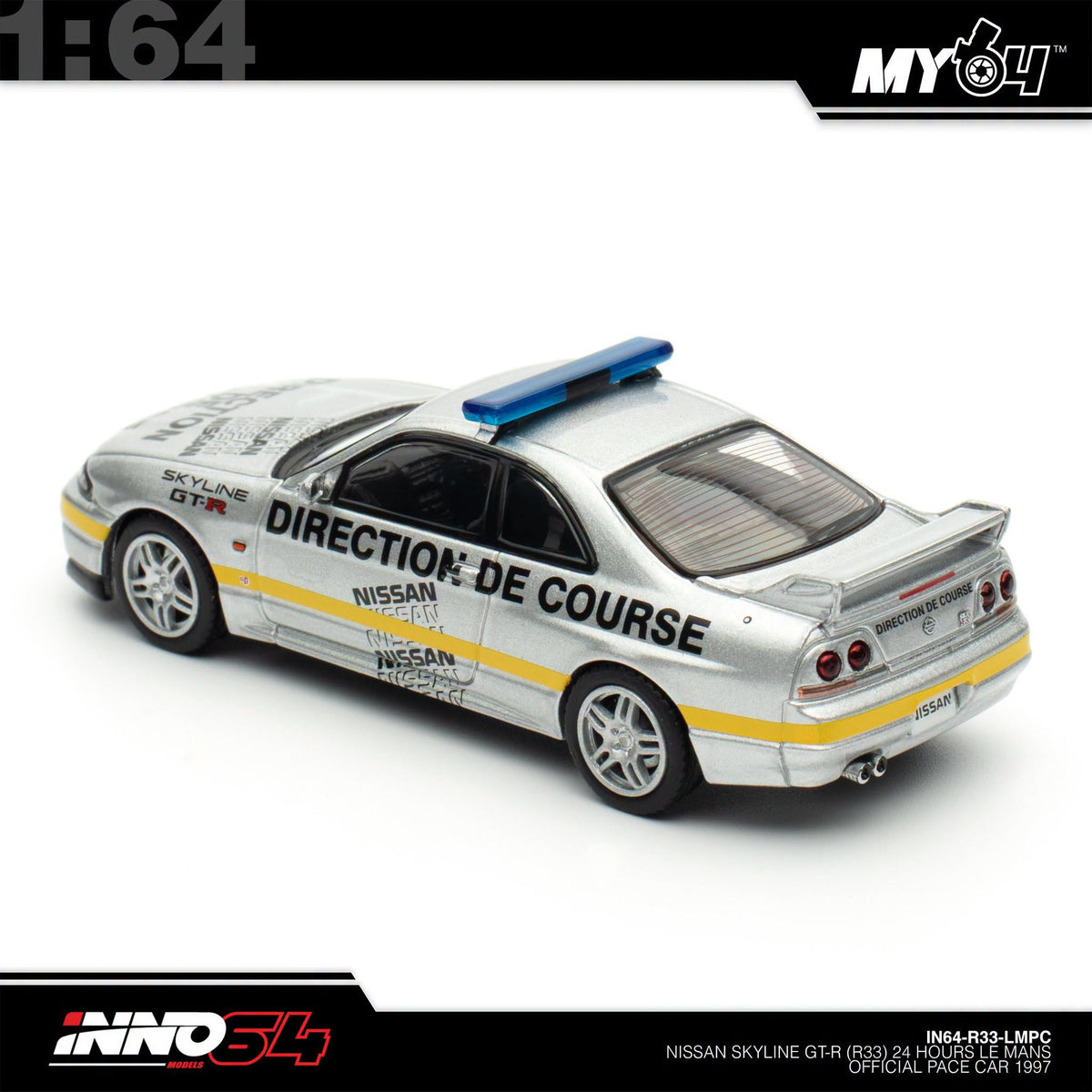 [INNO64] 1:64 Nissan Skyline GT-R (R33) 24 Hours Le Mans Official Pace Car 1997