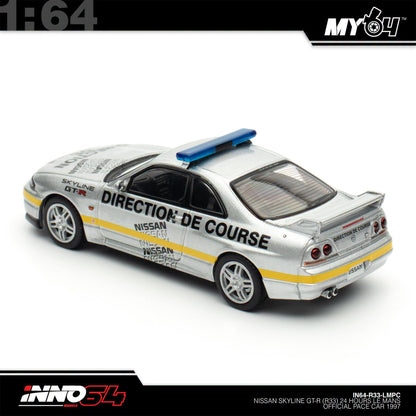 [INNO64] 1:64 Nissan Skyline GT-R (R33) 24 Hours Le Mans Official Pace Car 1997