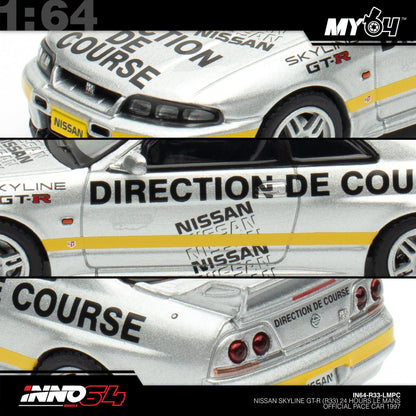 [INNO64] 1:64 Nissan Skyline GT-R (R33) 24 Hours Le Mans Official Pace Car 1997