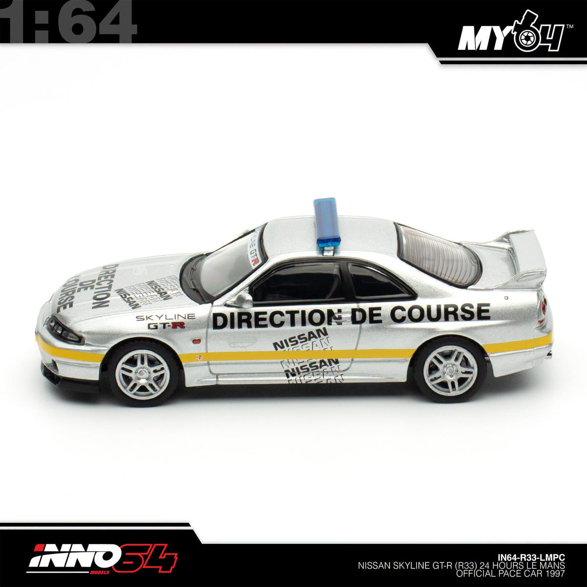 [INNO64] 1:64 Nissan Skyline GT-R (R33) 24 Hours Le Mans Official Pace Car 1997